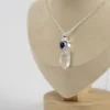 Joya Natural en Plata Cuarzo y Amatista